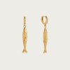 Gold Anchovy Earrings