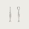 Silver Anchovy Earrings