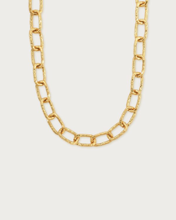 Chunky Textured Chain Necklace