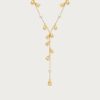 Lily of the Valley Pearl Lariat Necklace