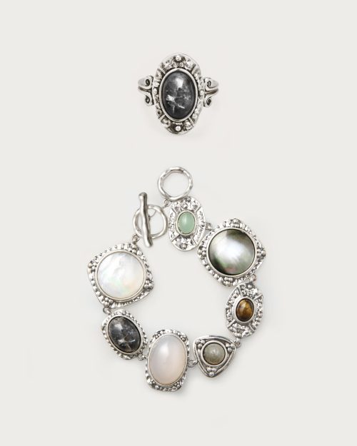 Silver Athena Bracelet and Ring Set