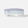 Aqua Linear Pavé Bangle
