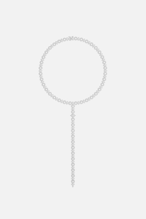 Pavé Météorites & Circles Y-drop Choker