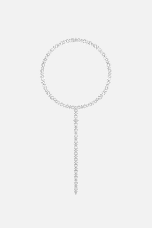 Pavé Météorites & Circles Y-drop Choker