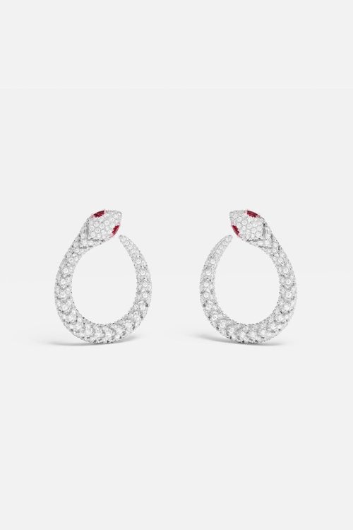 Pavé Kaa Earrings