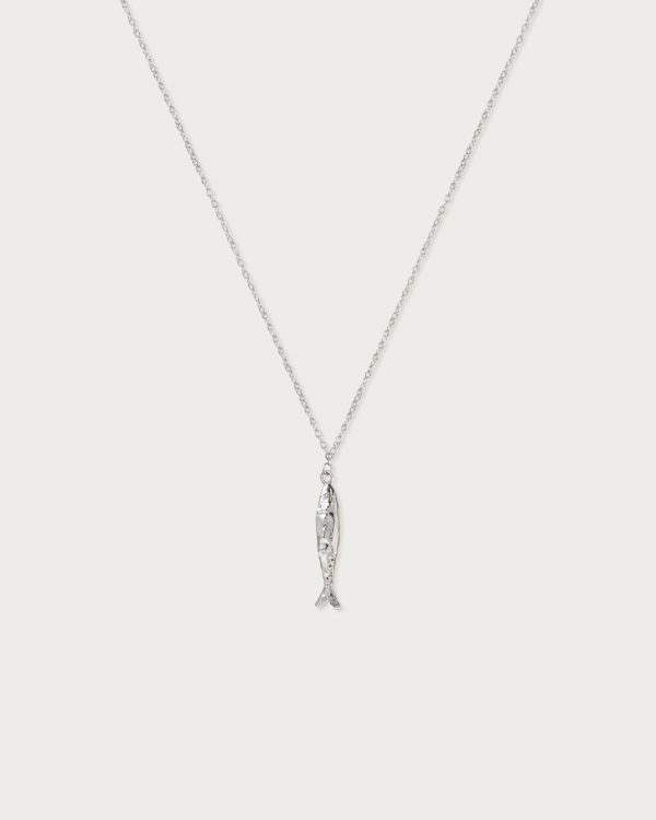 Silver Anchovy Necklace