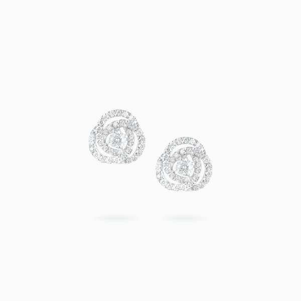 18K Rose Gold Pink Fresh Water Pearl Earrings