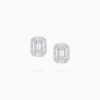 18K White & Black Gold Diamond Earrings