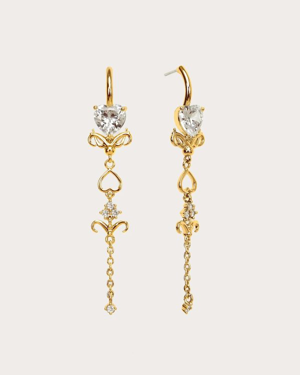 Gold Dripping Earrings