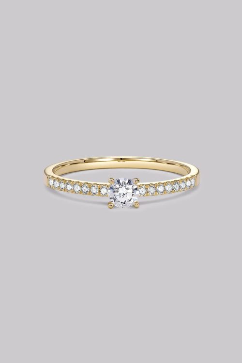 Pavé Round Diamond Ring (0.39ct)