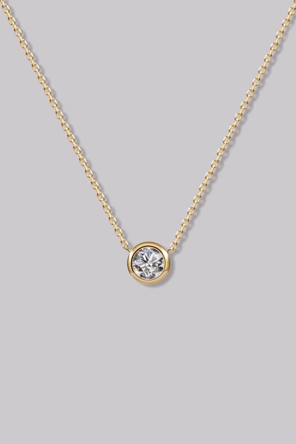 Round Diamond Necklace (0.24ct)