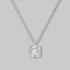 Solitaire Round Diamond Necklace (1ct)