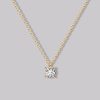 Solitaire Round Diamond Necklace (0.25ct)