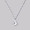Solitaire Pear Diamond Necklace (0.70ct)