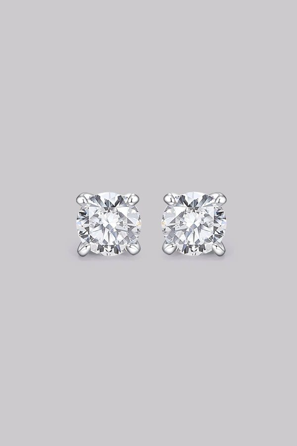 Round Diamond Stud Earrings (0.50ct)