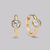Round Diamond Huggie Earrings (0.28ct)