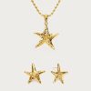 Starfish Necklace & Earrings Set