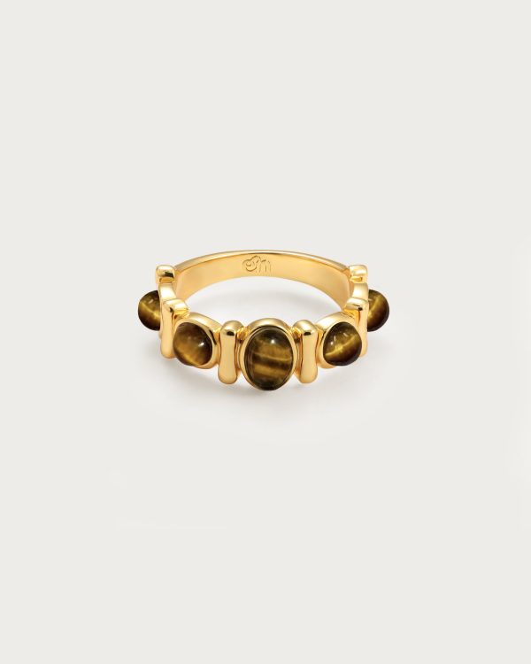Tiger's Eye Band Ring
