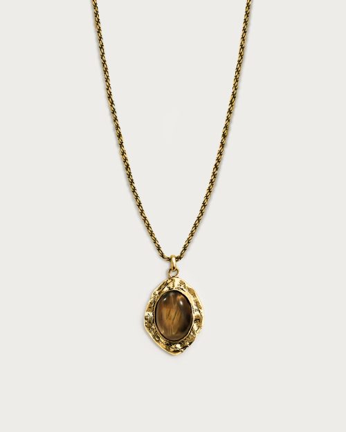 Gold Tiger's Eye Savannah Long Necklace