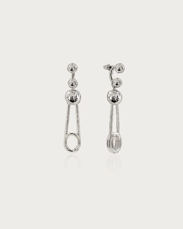 Trea Earrings in Silver