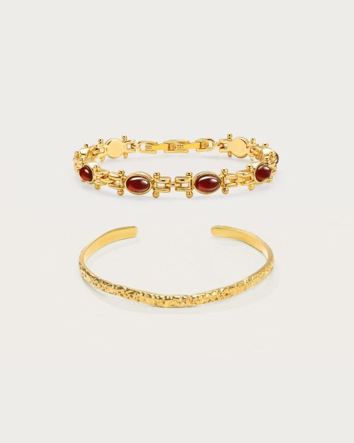 Tess's Treasure Carnelian Bracelet Set
