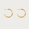 Gold 30mm Endless Hoop Earrings